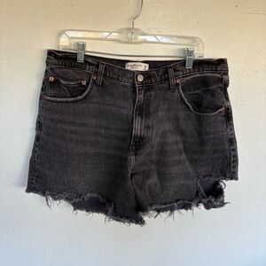 Abercrombie & Fitch Black Curve Love Jean Shorts